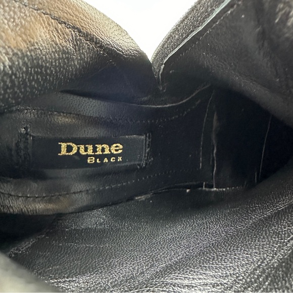 Dune London Knee-High Mid Block Heeled Black Boots Size EU 39 US 8 Dune Black - Picture 9 of 16